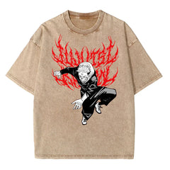 Nysekai "Sukuna V2" Vintage Oversized T Shirt