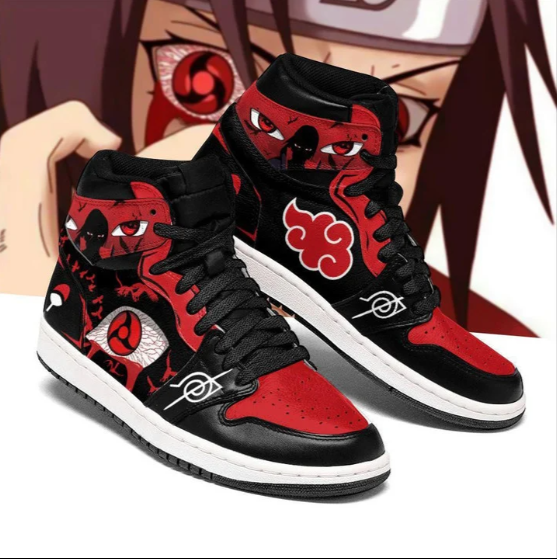 Nysekai "Itachi Sharingan Eyes" Mid 1 Basketball Shoes