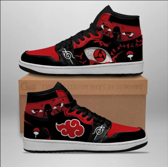 Nysekai "Itachi Sharingan Eyes" Mid 1 Basketball Shoes