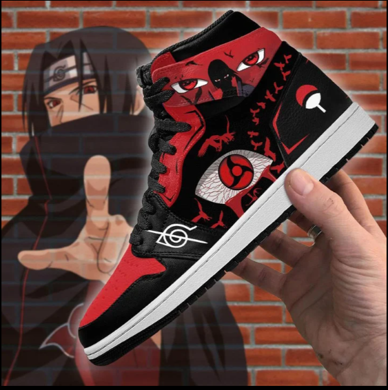 Nysekai "Itachi Sharingan Eyes" Mid 1 Basketball Shoes