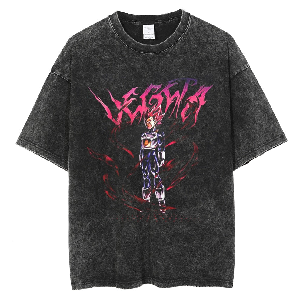 Nysekai "Saiyan Prince V2" Vintage Oversized T Shirt