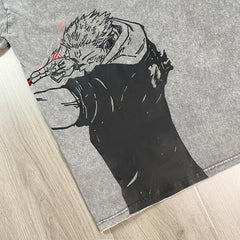 Nysekai "Sukuna X Firre Arrow - Jujutsu Kaisen" Vintage Oversize T Shirt