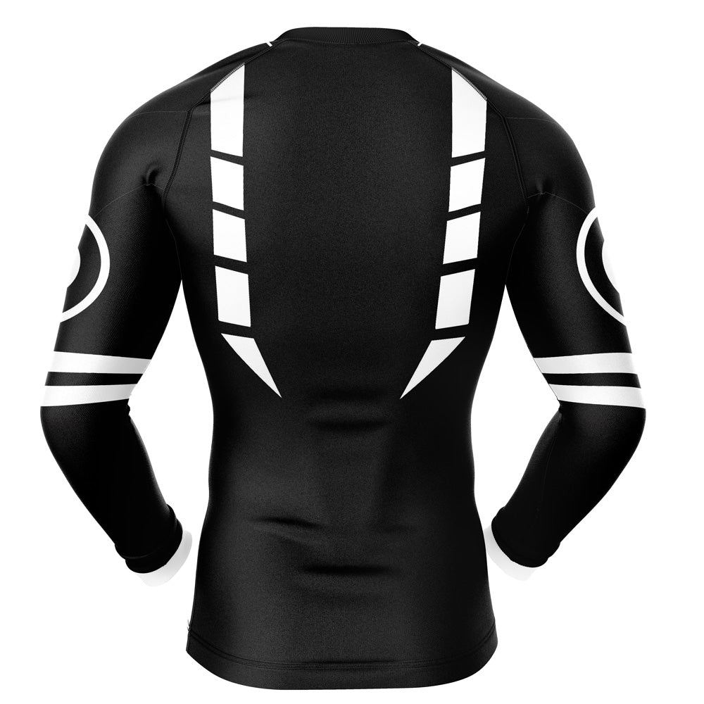 Sukuna White Marks Jujutsu Kaisen Long Sleeve Rash Guard Compression