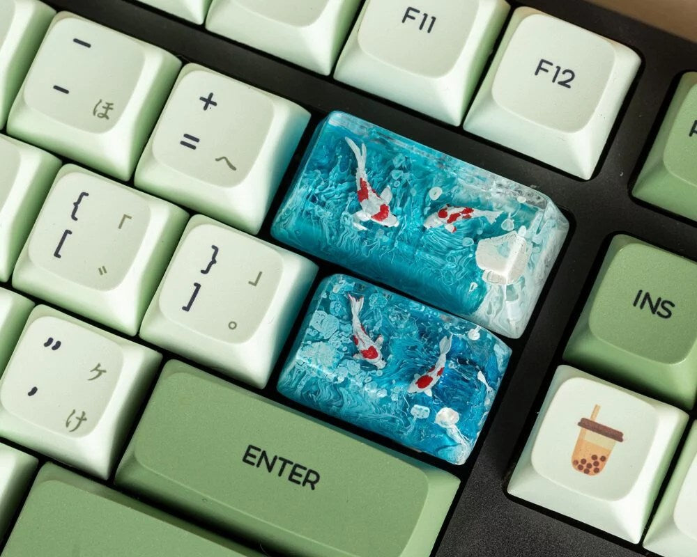 Bluesky Koi keycap - Hirosart