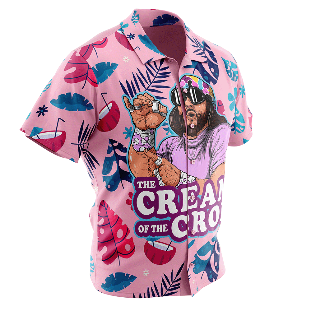 The Cream of the Crop Pro Wrestling Button Up Hawaiian Shirt version 2