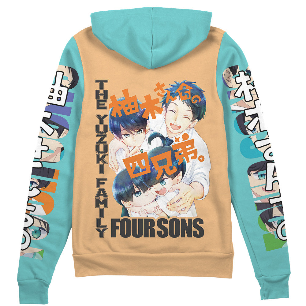 The Yuzuki Family’s Four Sons Streetwear Zip Hoodie Jacket