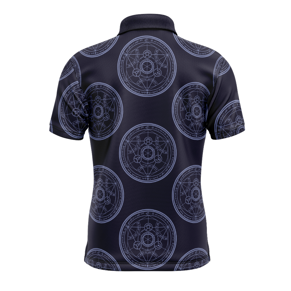 Transmutation Circle Full Metal Alchemist Polo Goft Shirt