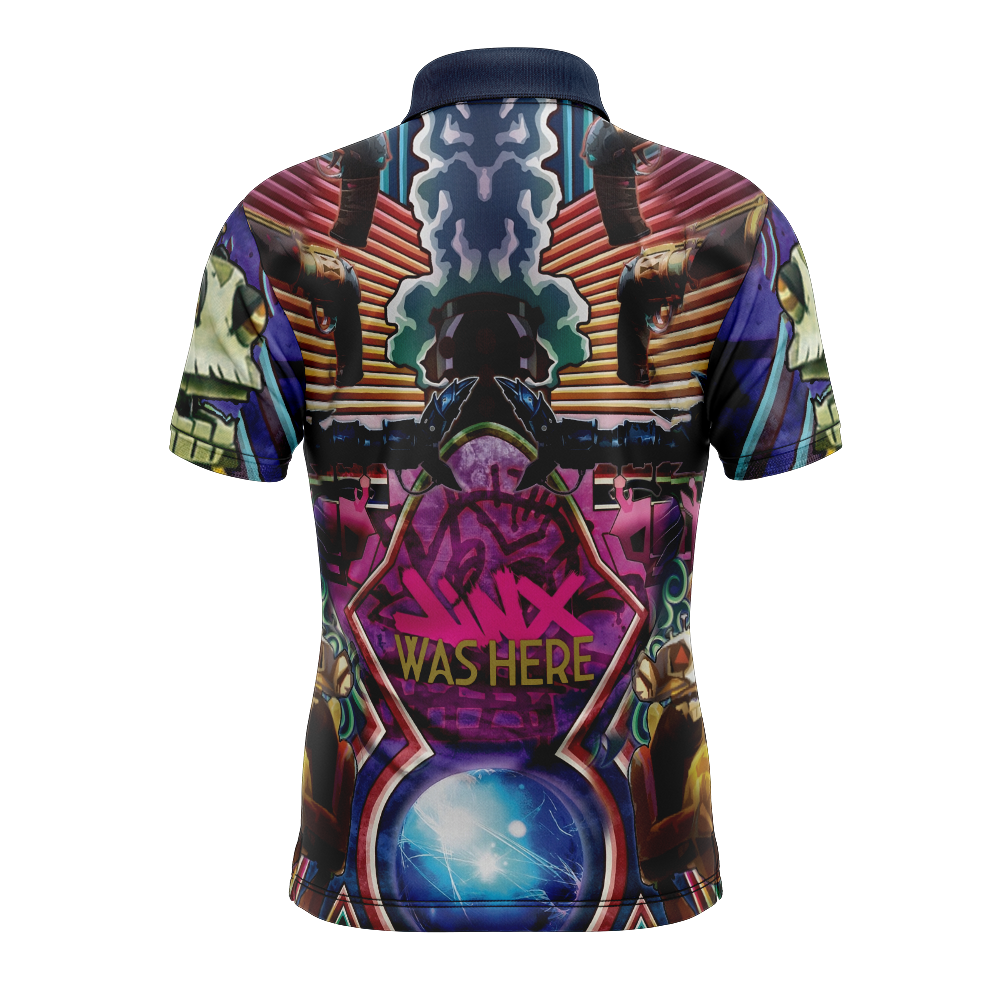 Trippy Jinx Arcane League of Legends Polo Goft Shirt