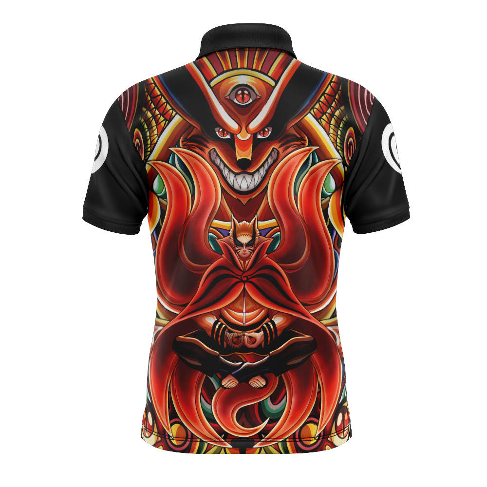 Trippy Naruto Baryon Mode Boruto Polo Goft Shirt