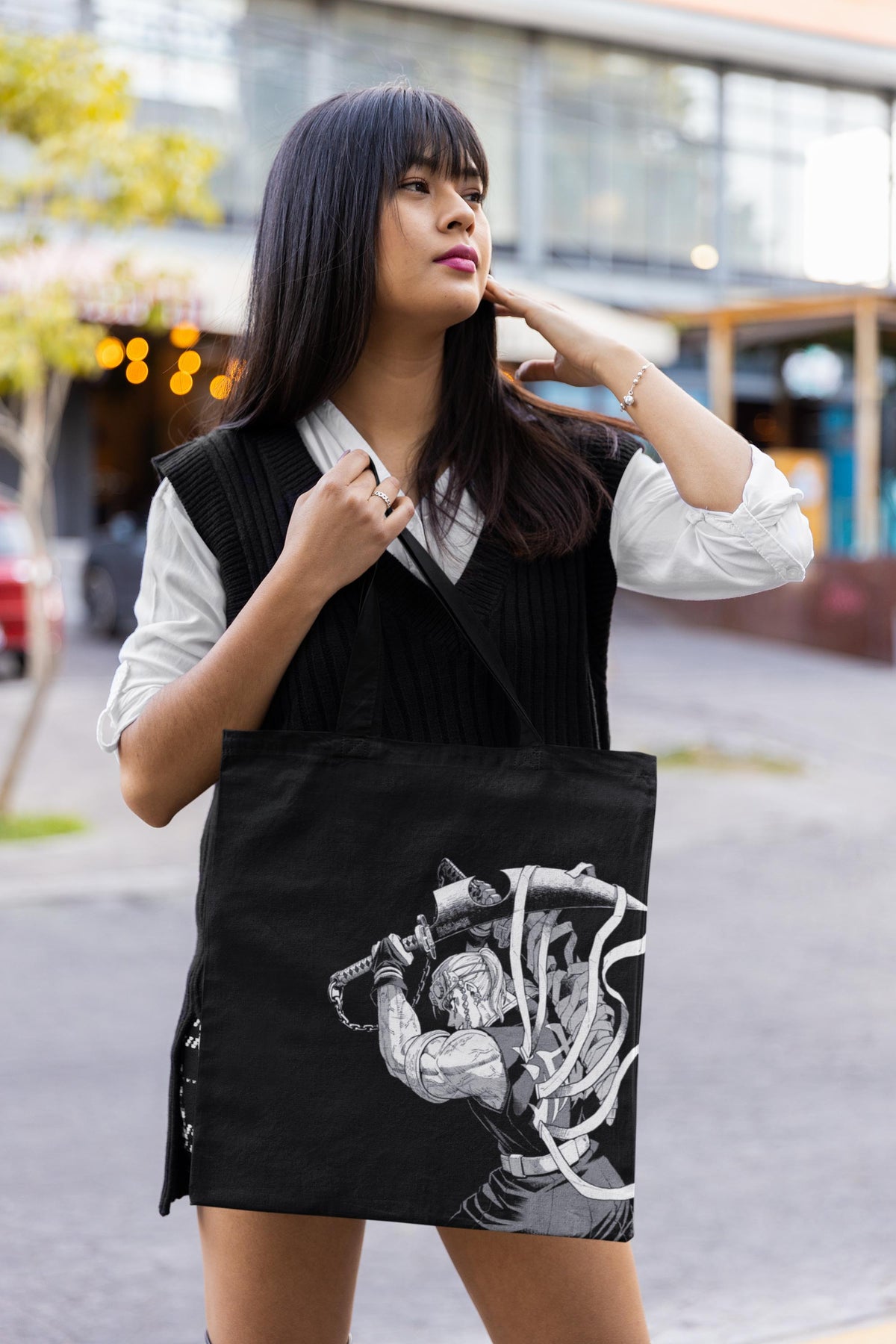 Nysekai "Tengen Uzui X Red Mark - Demon Slayer" Tote Bag