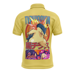 Typhlosion Pokemon Polo Goft Shirt