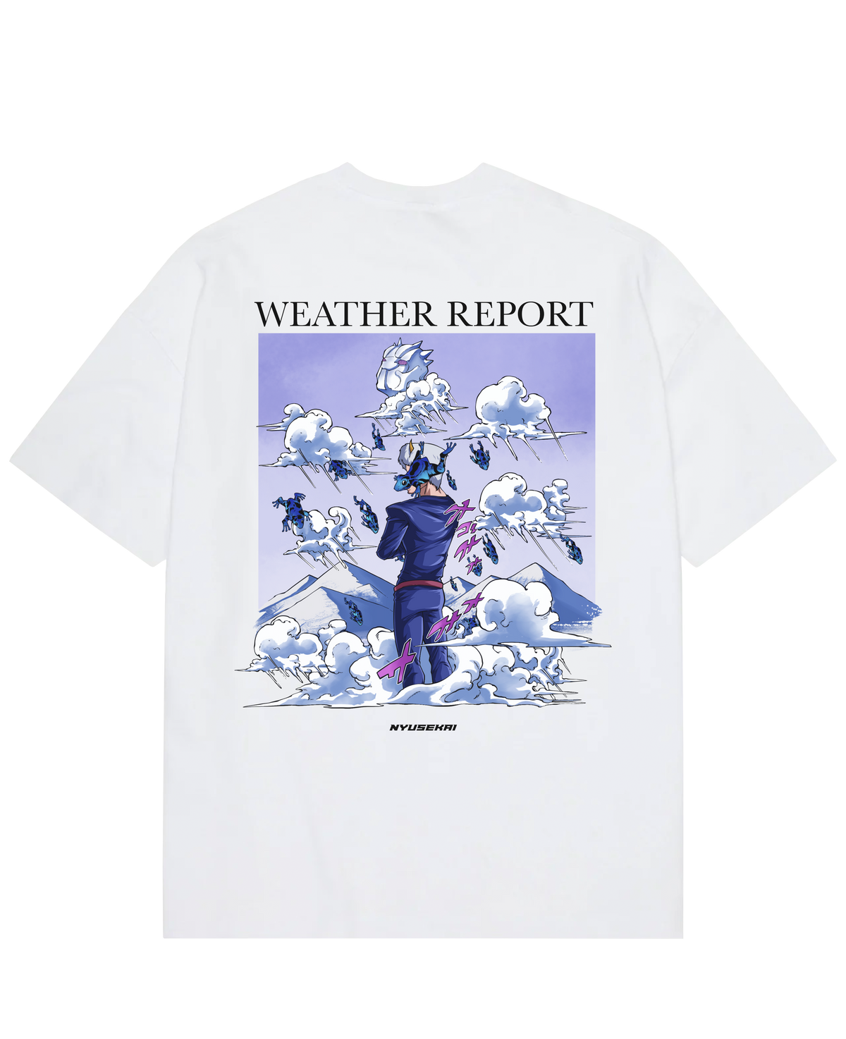 "Weather Report - JoJo’s Bizarre Adventure" Oversize T-Shirt