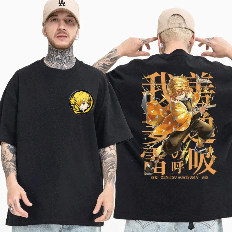 Nysekai "Zenitsu X Sleeping Beast - Demon Slayer" Oversize T Shirt