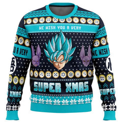 A Very Saiyan Christmas Dragon Ball Z Ugly Christmas Sweater