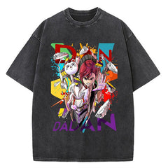 Nysekai "Teamwork" Dandadan Vintage Washed Oversized T-Shirt