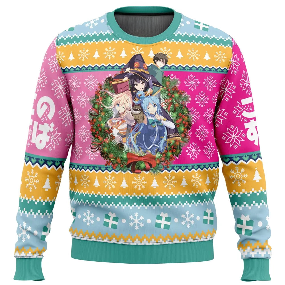 Christmas Spirit Konosuba Ugly Christmas Sweater