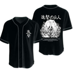 Nysekai "Camisa Eren Attack on Titan" Baseball Jersey