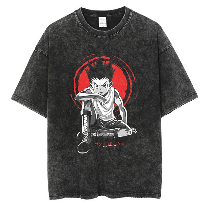 Nysekai "Gon Freecss" Hunter x Hunter Vintage Washed Oversized T-Shirt