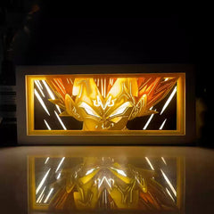 Nysekai "Super Saiyan Rage Vegeta" Dragon Ball Super Anime Light Box USB cable