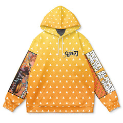 Zenitsu Agatsuma Haori Demon Slayer Streetwear Hoodie