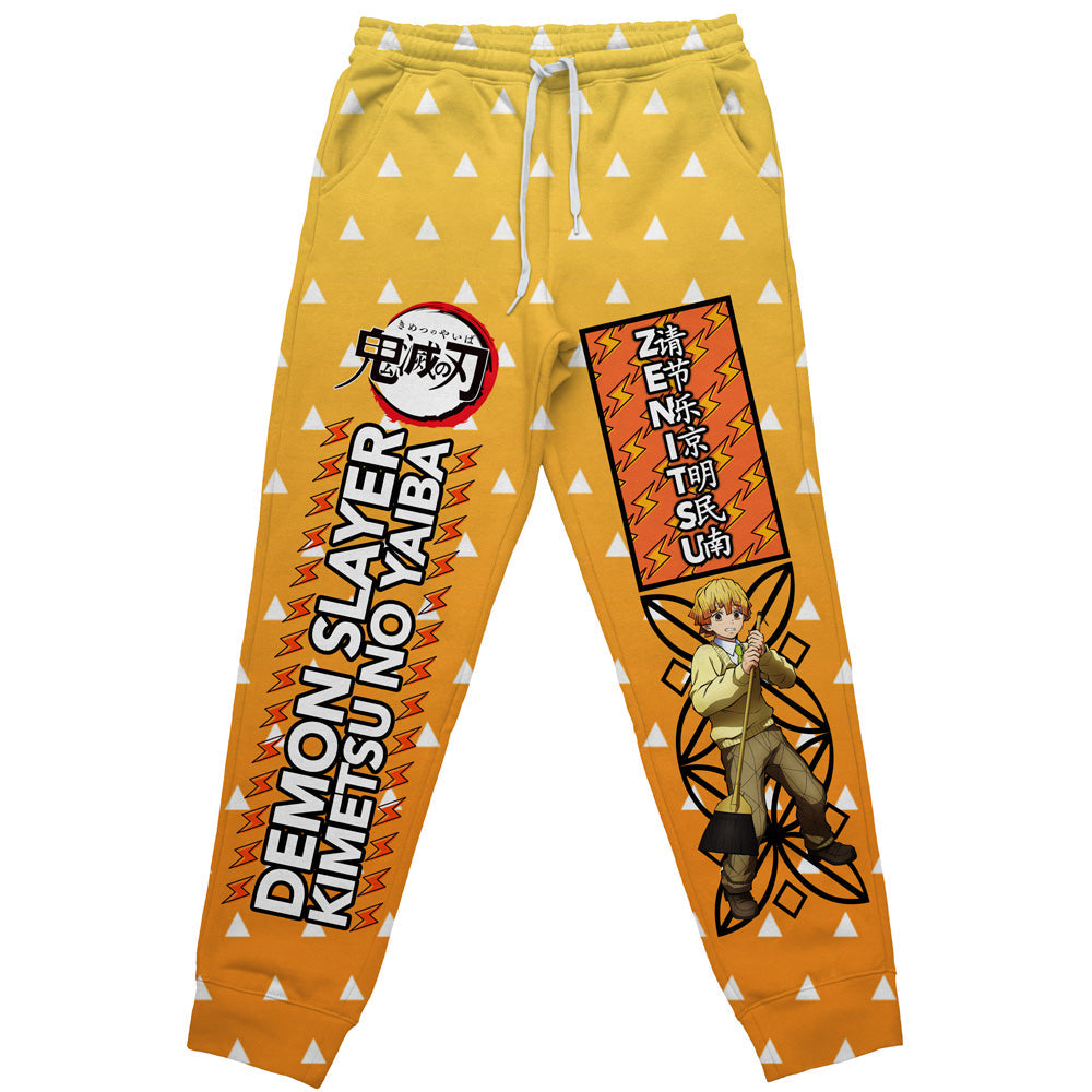 Zenitsu Agatsuma Haori Demon Slayer" Streetwear Sweatpants