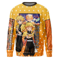 Zenitsu Agatsuma Haori Demon Slayer" Streetwear Sweatshirt