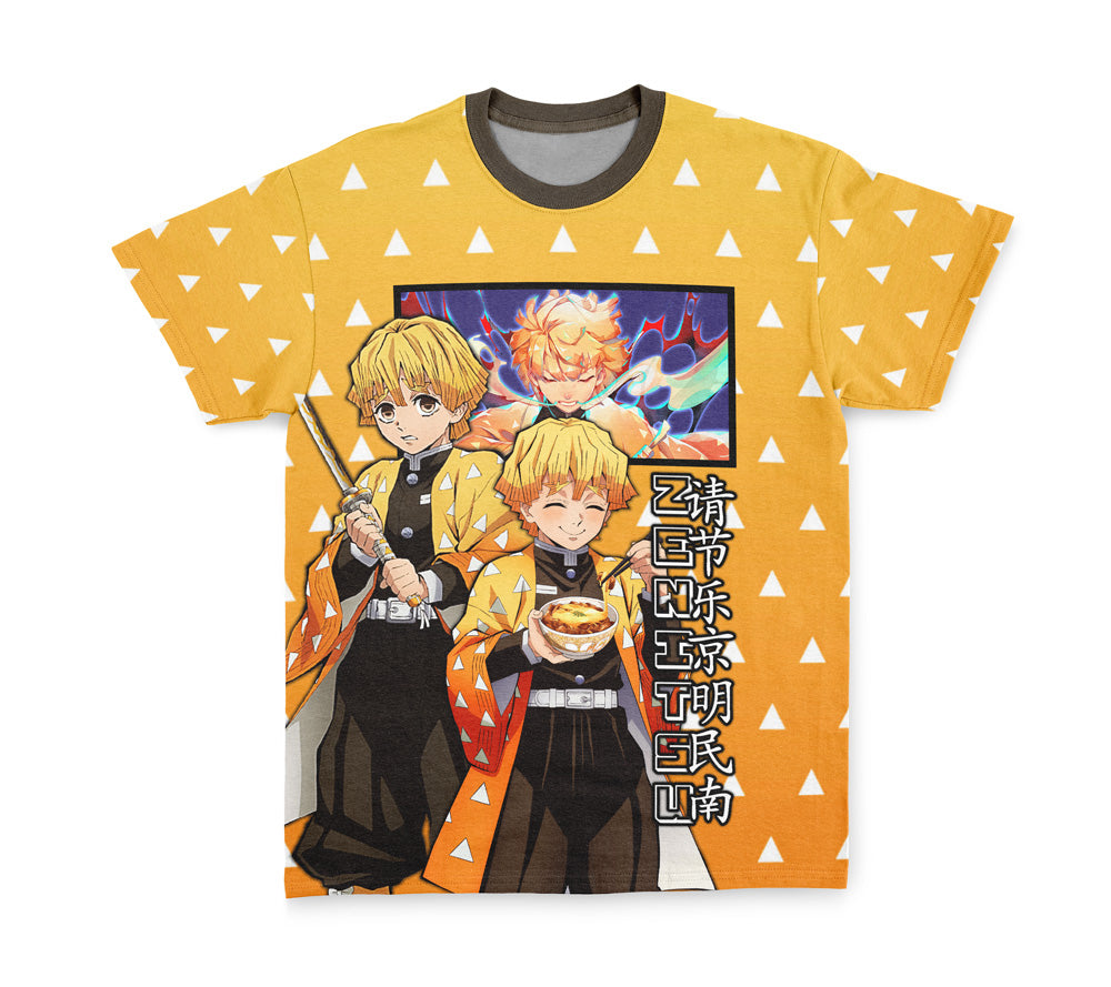 Agatsuma Zenitsu Haori Demon Slayer Streetwear T-Shirt