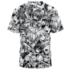 Ahegao Manga Collage T-Shirt