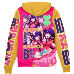 Ai Hoshino Oshi no Ko Streetwear Zip Hoodie Jacket