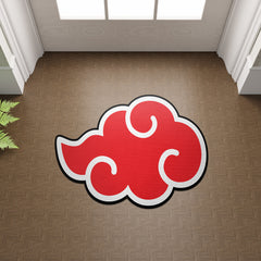 Akatsuki Cloud Naruto Custom Shaped Rug