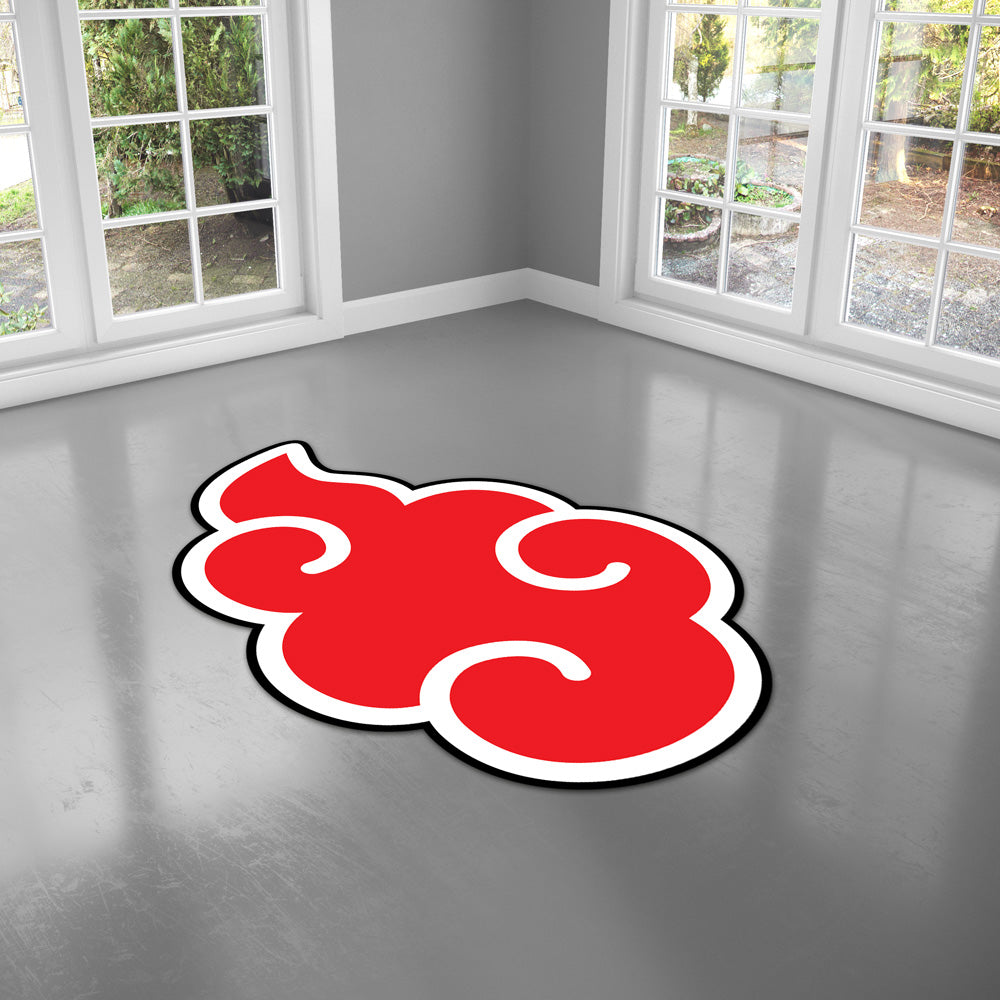 Akatsuki Cloud Naruto Custom Shaped Rug