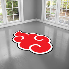 Akatsuki Cloud Naruto Custom Shaped Rug