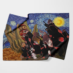 Akatsuki Gedo Statue Naruto Starry Night Blanket