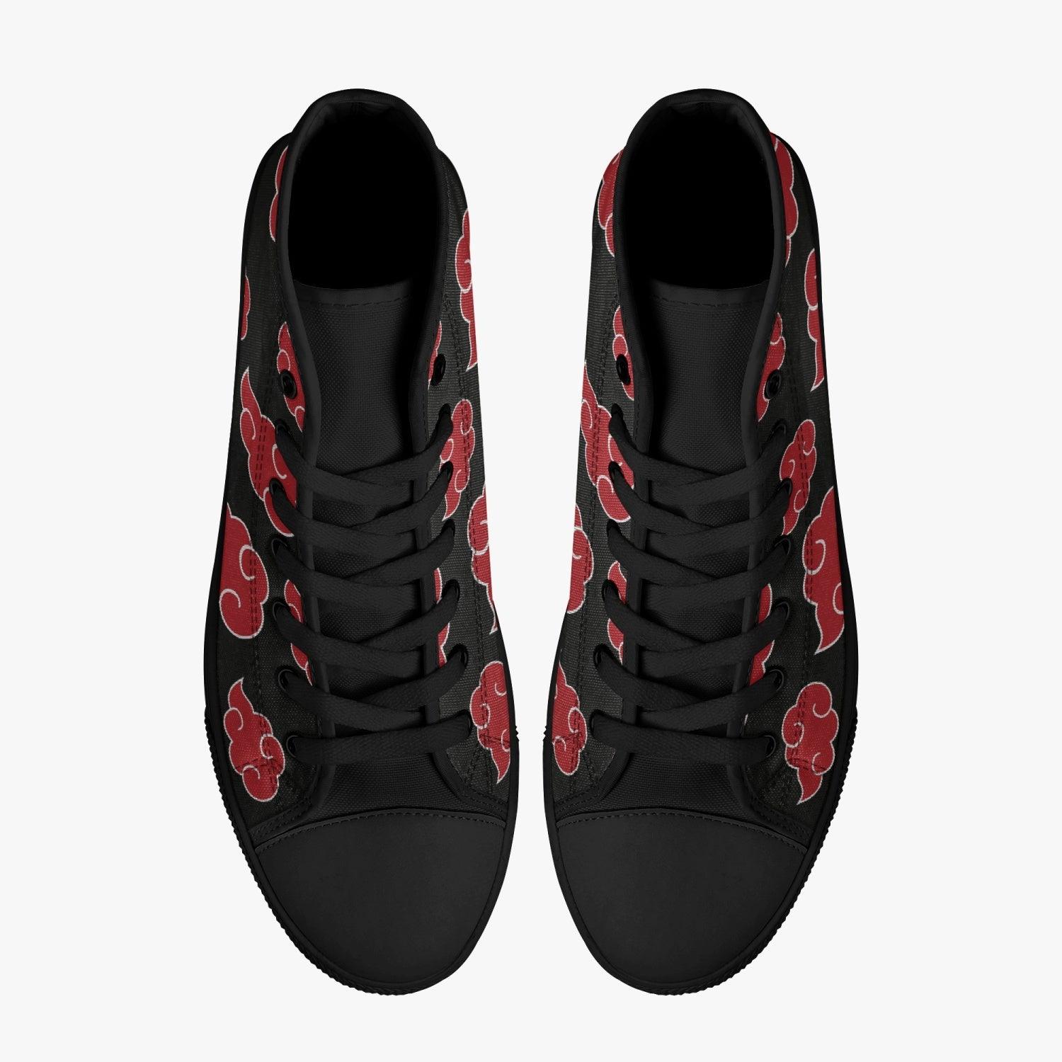 Akatsuki Naruto Classic High Top Canvas Shoes