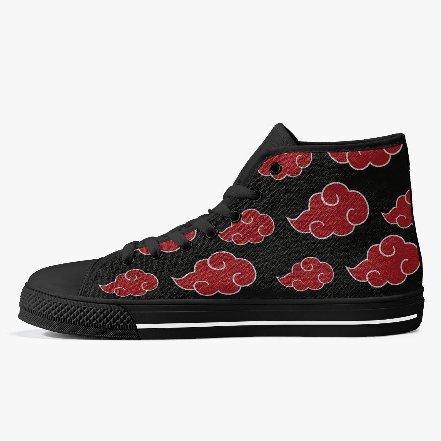 Akatsuki Naruto Classic High Top Canvas Shoes