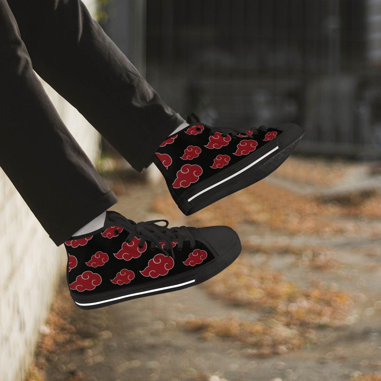 Akatsuki Naruto Classic High Top Canvas Shoes