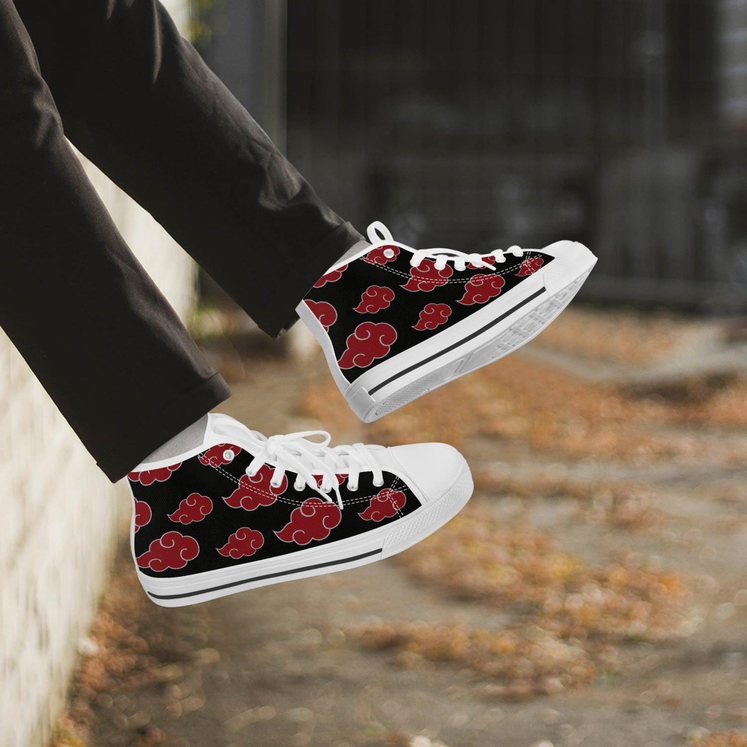 Akatsuki Naruto Classic High Top Canvas Shoes