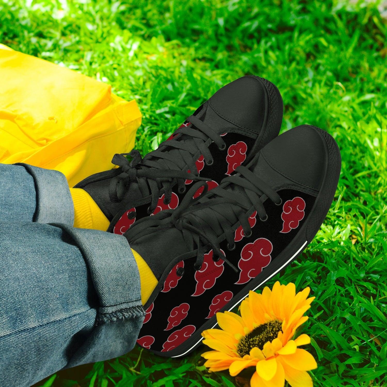 Akatsuki Naruto Classic High Top Canvas Shoes