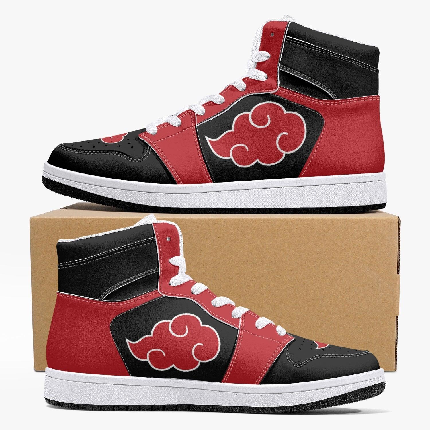 Akatsuki Naruto Custom Mid 1 Basketball Shoes