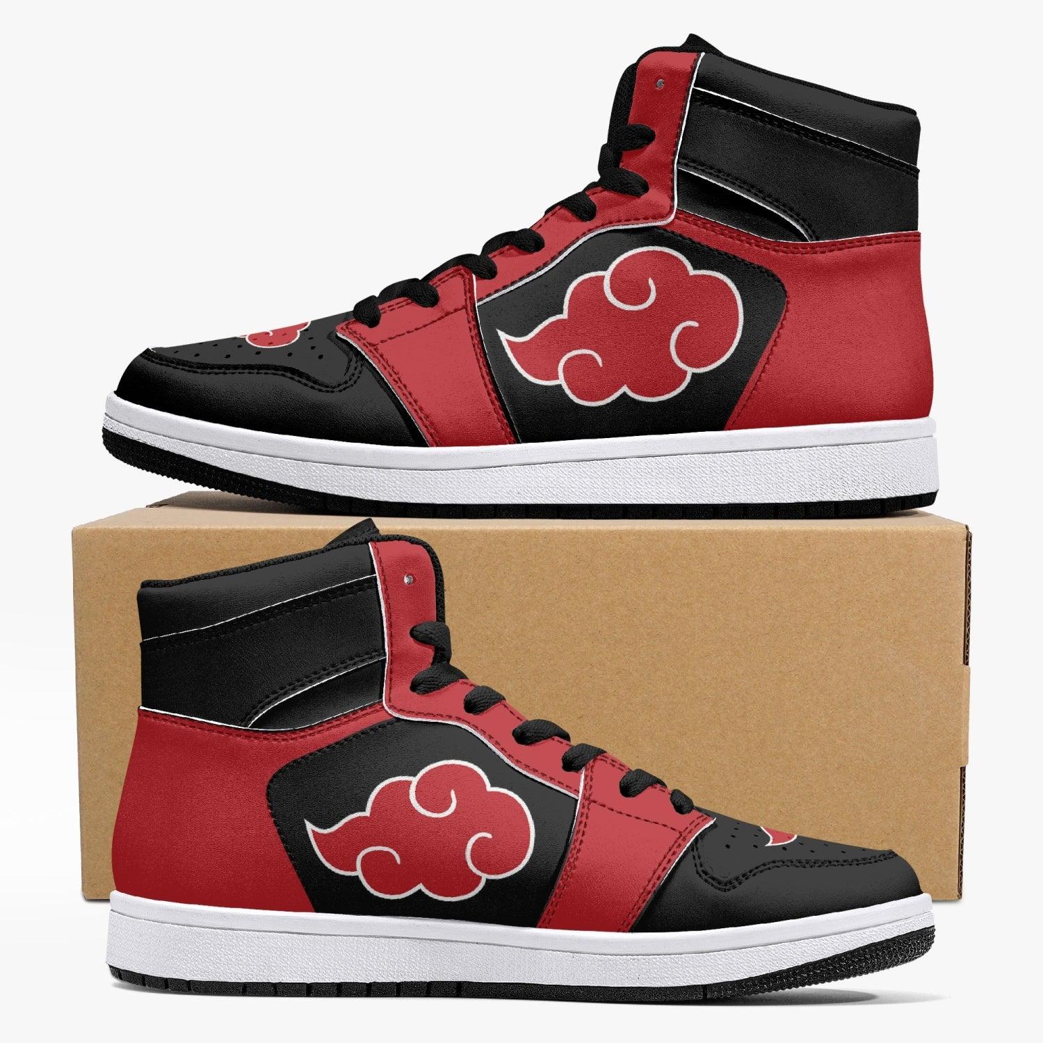 Akatsuki Naruto Custom Mid 1 Basketball Shoes