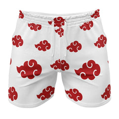 Akatsuki White Naruto Gym Shorts