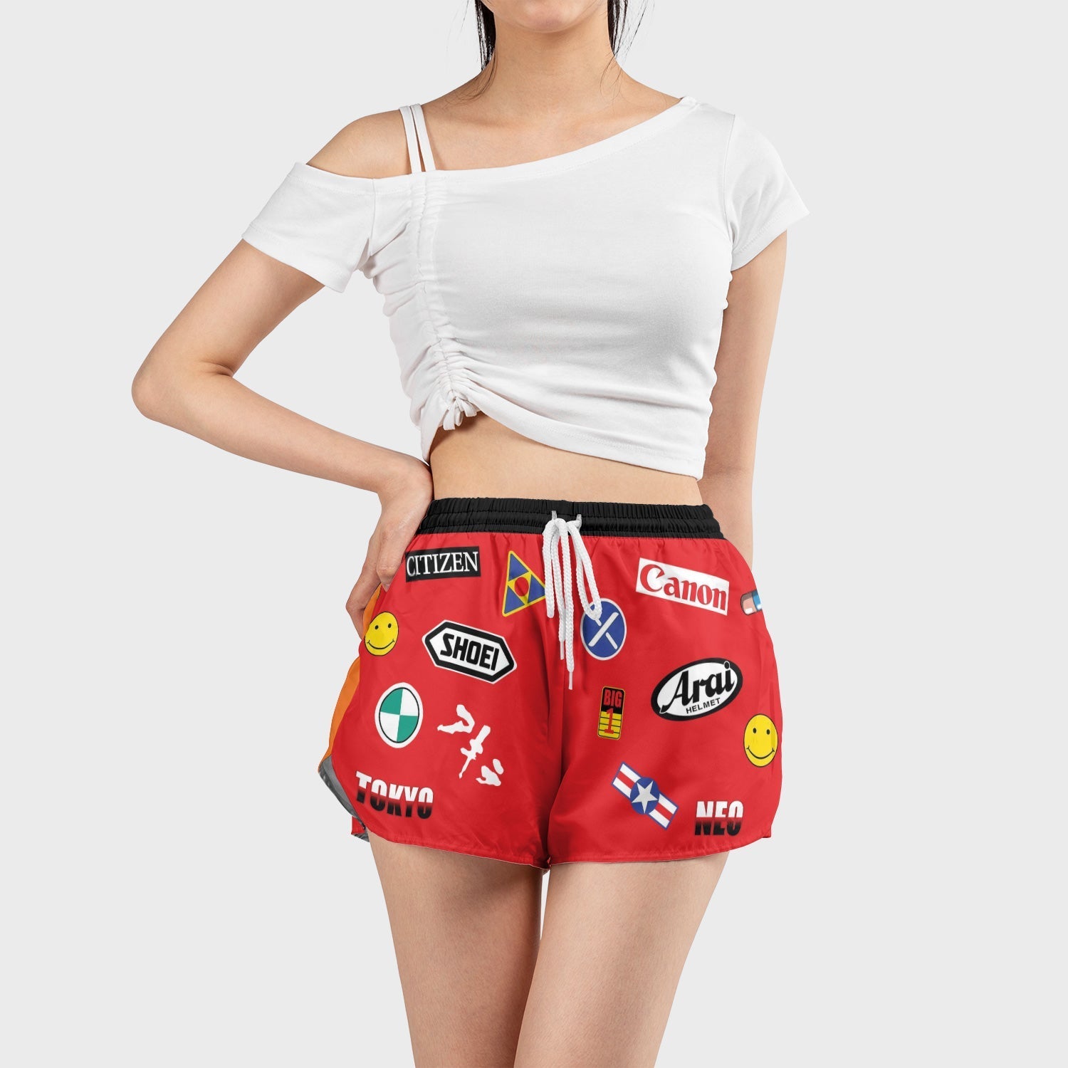 Akira Bike Decals Women Board Shorts