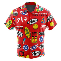 Akira Full Decals Button Up Hawaiian Shirt