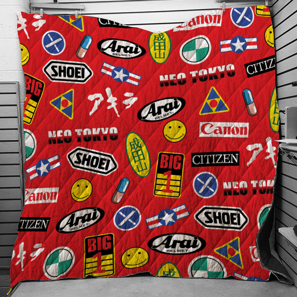 Akira Full Decals Quilt Blanket