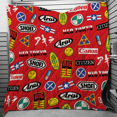 Akira Full Decals Quilt Blanket