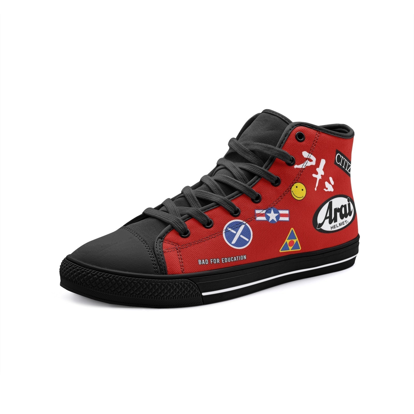 Akira Kaneda Bike Classic High Top Canvas Shoes