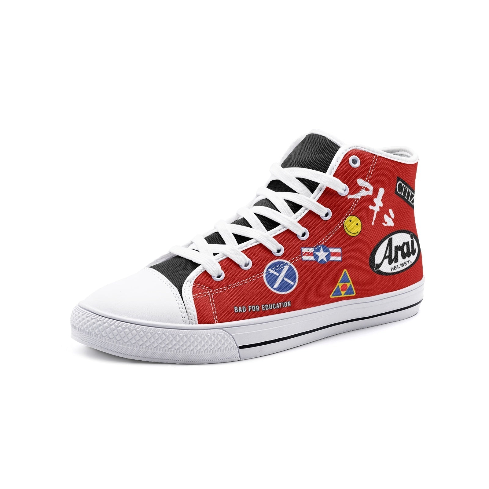 Akira Kaneda Bike Classic High Top Canvas Shoes