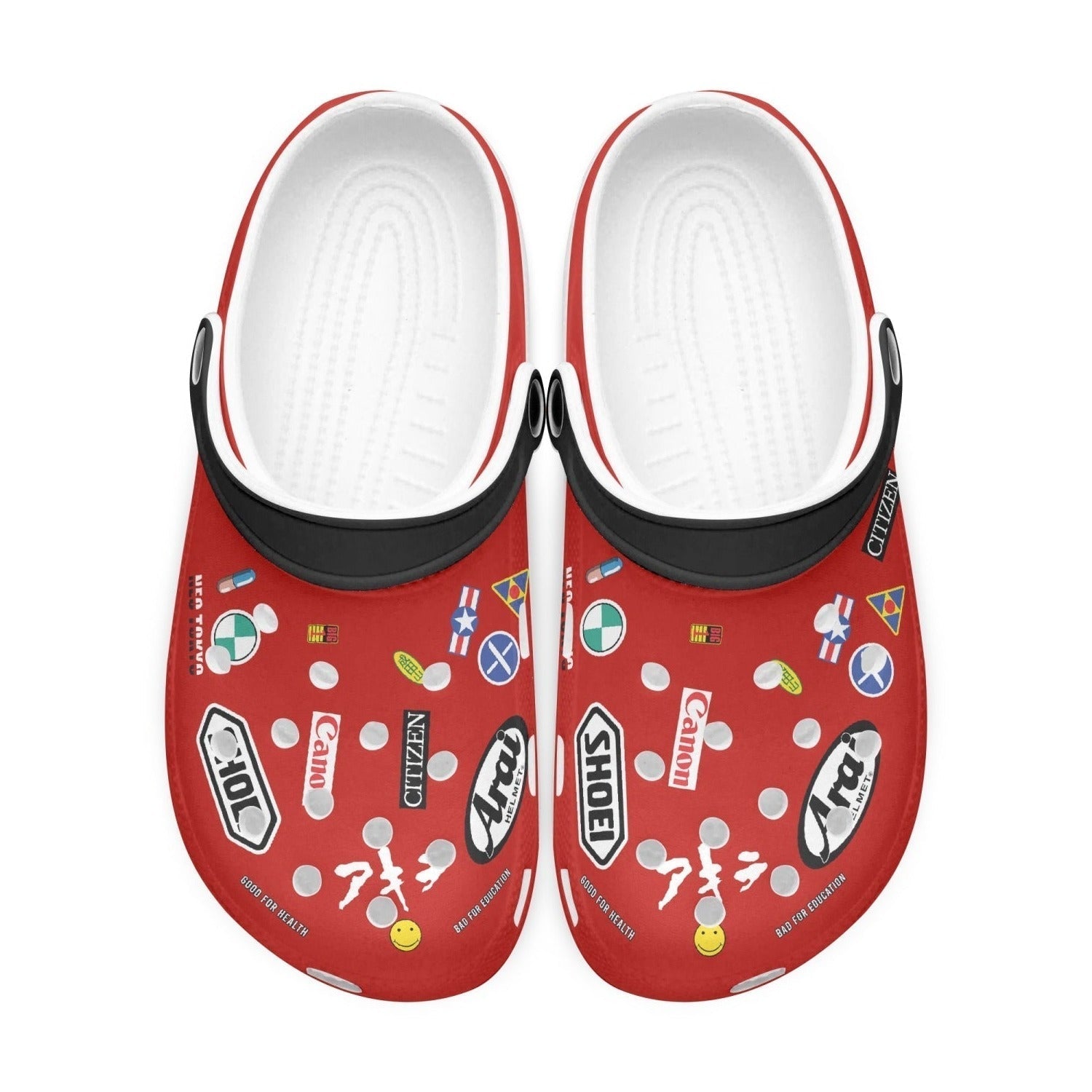 Akira Kaneda Bike Custom Clogs for Kids