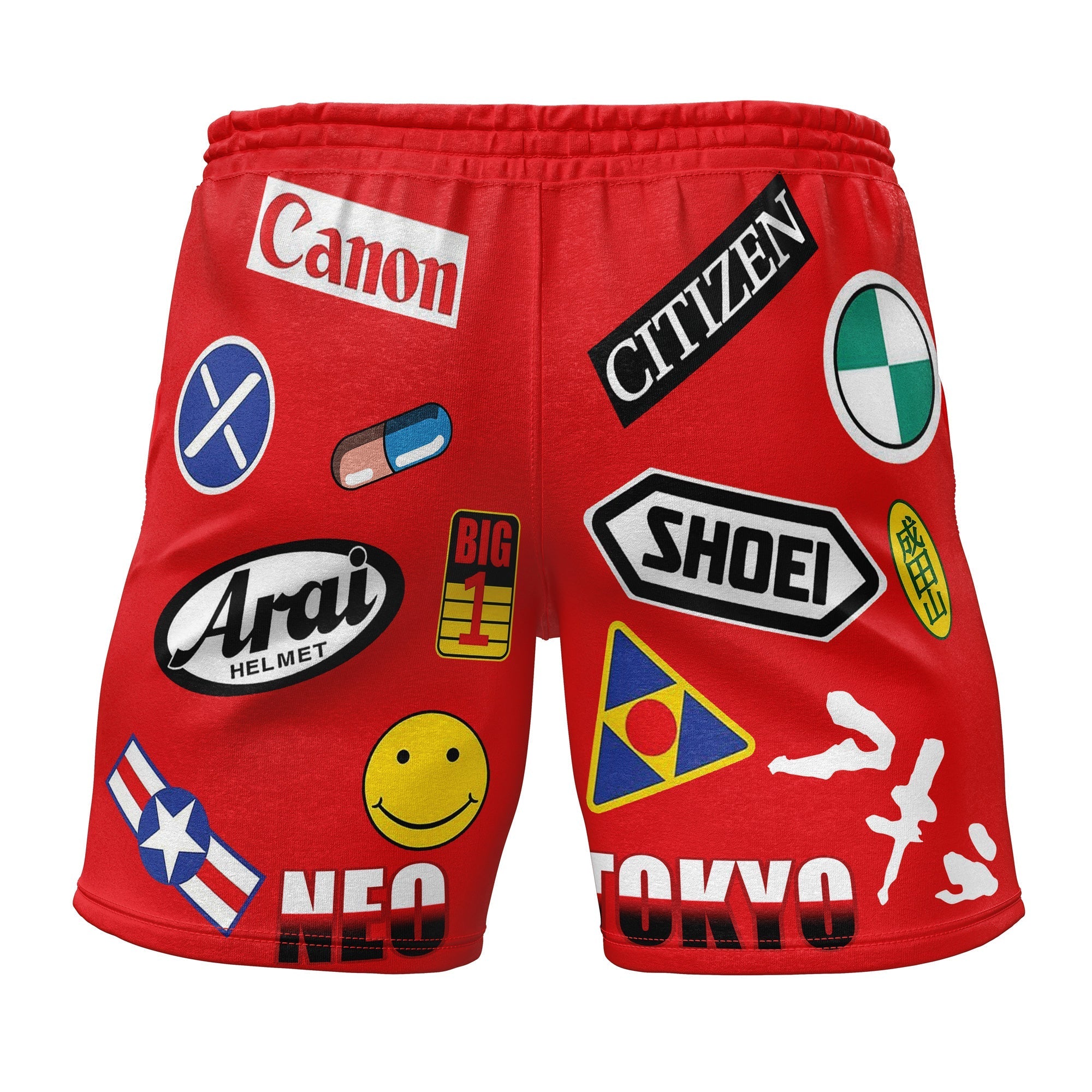 Akira Kaneda Bike Decals Gym Shorts