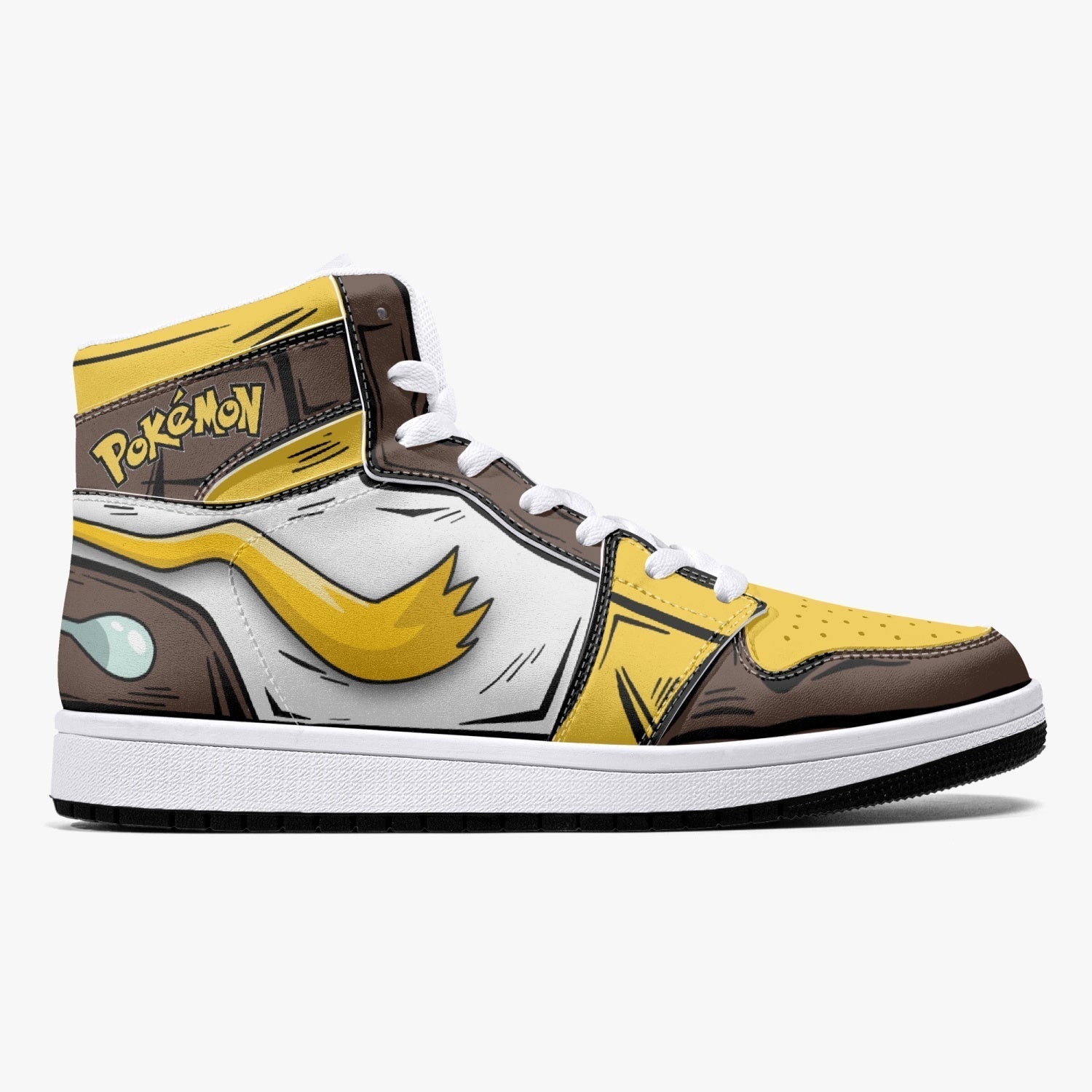 Alakazam Pokemon Mid 1 Basketball Shoes